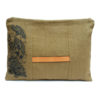 pochette lin et cuir fabrication française - collab Dit cheyenne