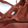 sac cabas en velours cote bleu terracotta fait à la main en france