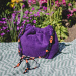 Pochette Jane en tissu éponge avec fermeture aimantée